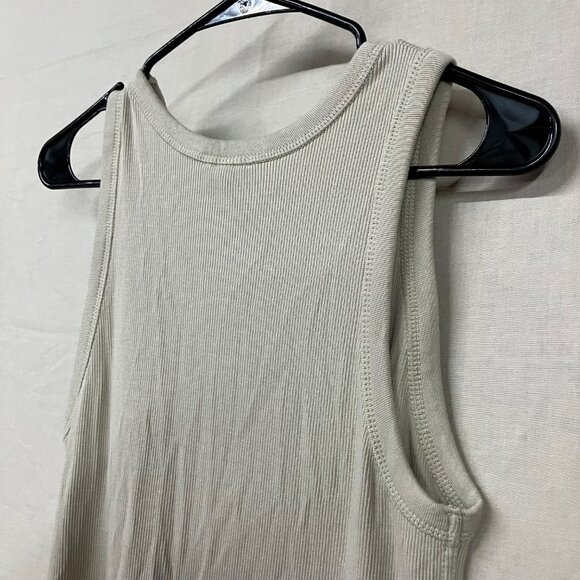 NWT Universal Thread Women's Tan Size Large Rib-Knit Maxi Bodycon Dress Pullover - Picture 5 of 12